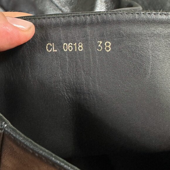 Dior Diorider Over‑the‑Knee Black Leather Riding Boots Size 38/ US 7.5 - 8 - Picture 6 of 11